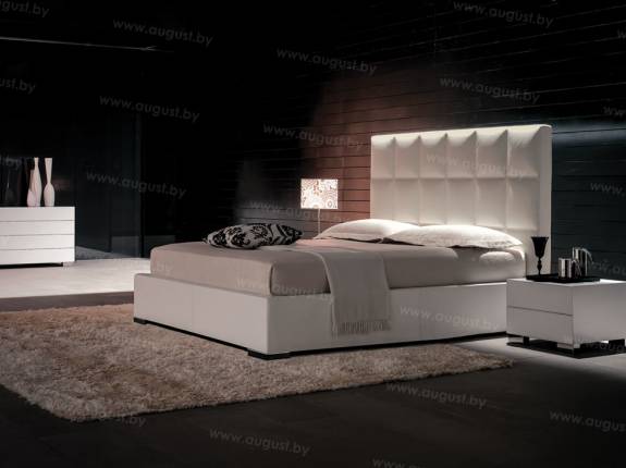 Кровать с мягким изголовьем AL-0006 "Chioccolato"