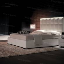 Кровать с мягким изголовьем AL-0006 "Chioccolato"