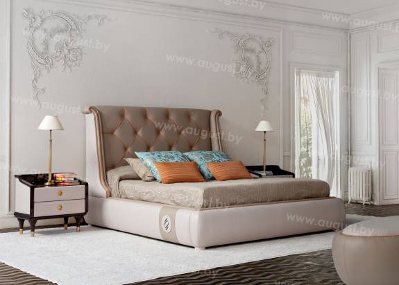 Кровать с мягким изголовьем AL-0035 "Duchessa"