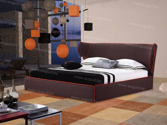 Кровать с мягким изголовьем AL-0011 "Collare"