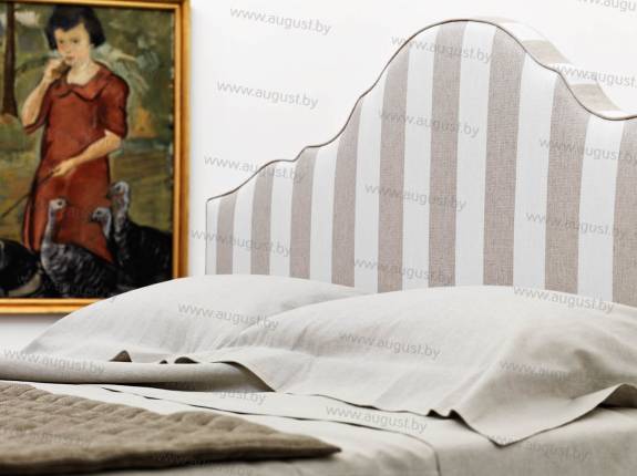 Кровать с мягким изголовьем AL-0355 "August Santa Lucia"