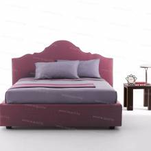 Кровать с мягким изголовьем AL-0355 "Santa Lucia" Rose
