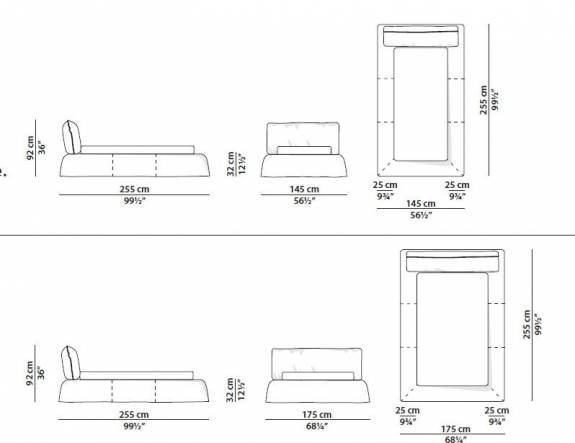 Кровать с мягким изголовьем AL-0700 "August Monte Carlo" (Grey)