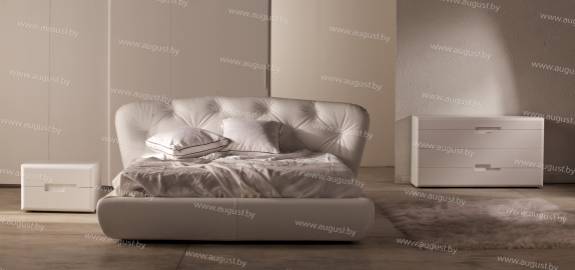 Кровать с мягким изголовьем AL-0320 "Cottony"
