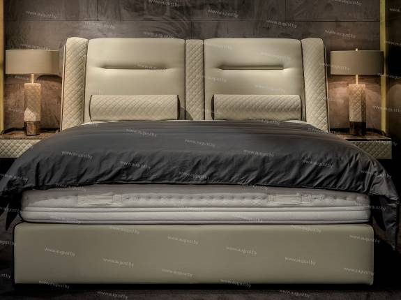 Кровать с мягким изголовьем AL-0345 "August Bentley"