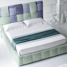 Оригинальная кровать с мягким изголовьем AL-0350 "August Twister"