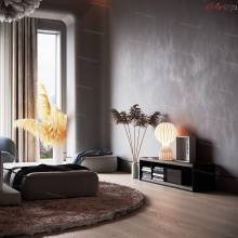 Кровать с мягким изголовьем AL-0071 "August Loft King""