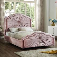 Кровать с мягким изголовьем AL-0096 "August Pretoria" pink