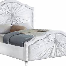 Кровать с мягким изголовьем AL-0096 "August Pretoria" white