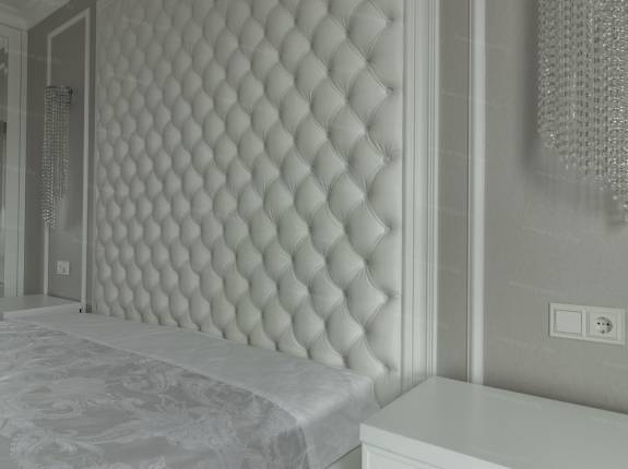 Кровать с мягкими стеновыми панелями ASW-0006 "August Piccadilly"