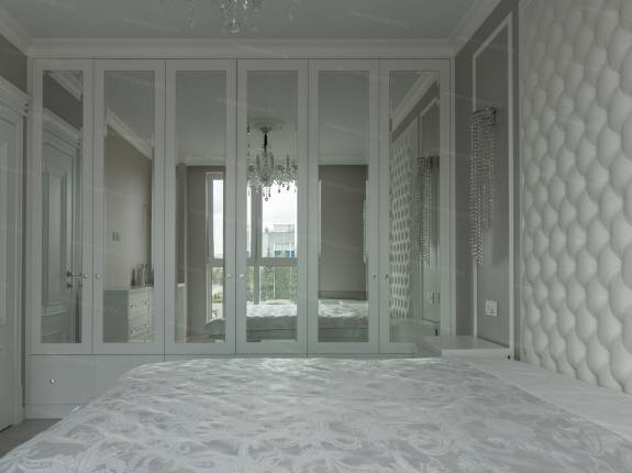 Кровать с мягкими стеновыми панелями ASW-0006 "August Piccadilly"