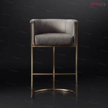 Современный дизайнерский барный стул ABCH-0001 "August Hugo" brass