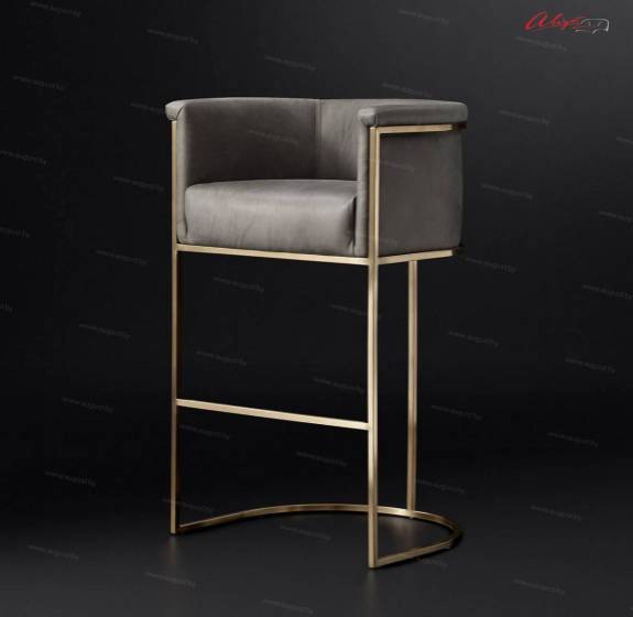 Современный дизайнерский барный стул ABCH-0001 "August Hugo" brass