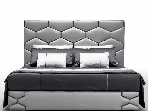 Кровать с мягким изголовьем AL-0088 "August Crystal"
