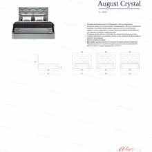 Кровать с мягким изголовьем AL-0088 "August Crystal"