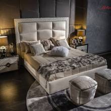 Кровать с мягким изголовьем AL-0050 "August Monaco"