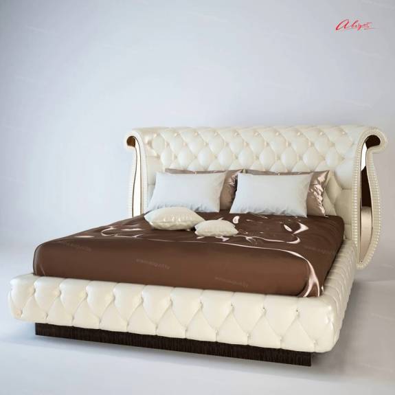 Кровать с мягким изголовьем AL-0104 "August Napoleon"