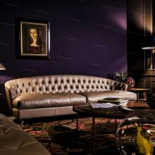 Дизайнерский диван AS-0055 "August Barclay" в натуральной коже