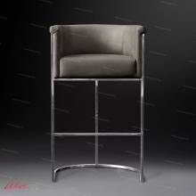 Современный дизайнерский барный стул ABCH-0001 "August Hugo" silver