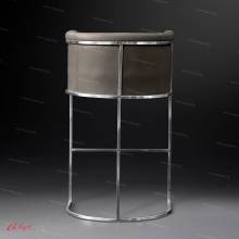 Современный дизайнерский барный стул ABCH-0001 "August Hugo" silver