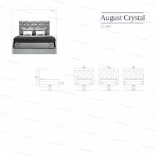 Кровать с мягким изголовьем AL-0088 "August Crystal"