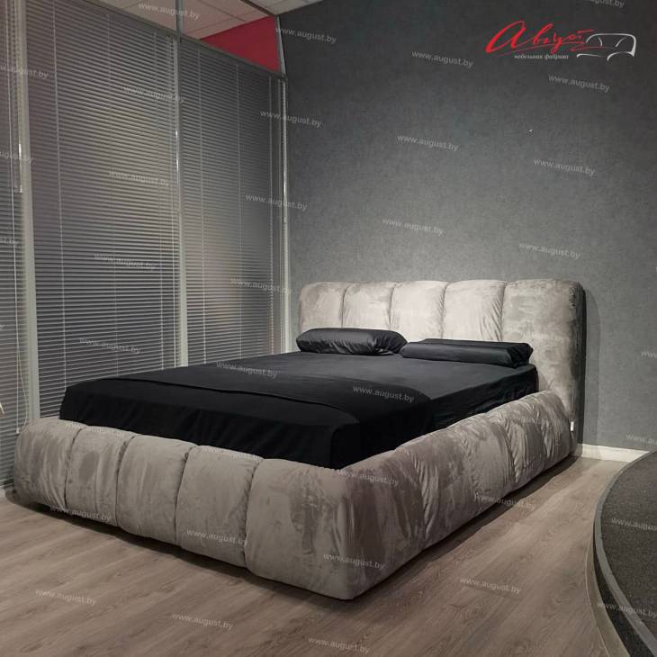 Кровать c мягким изголовьем AL-0004 "August Pafutto"
